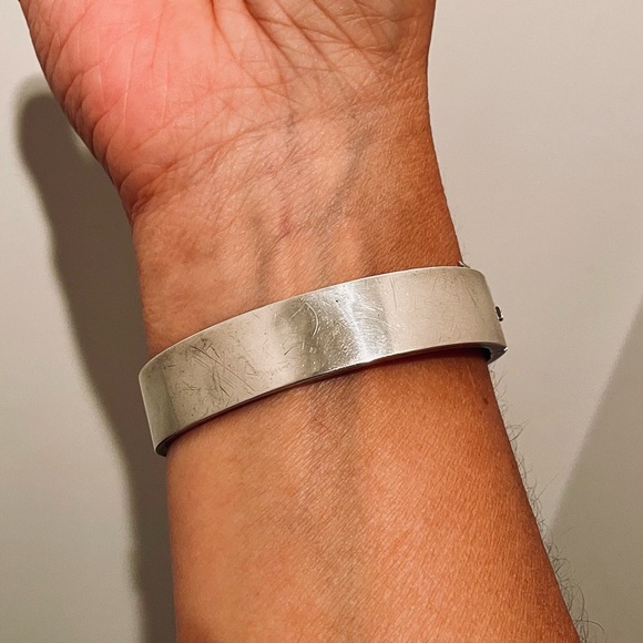 Antique French Silver & Rose Gold Bracelet. Pristine. - Picture 7 of 10